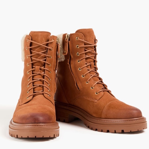 Sam Edelman Aleia Nubuck Ankle Boots, NWT - Picture 3 of 11